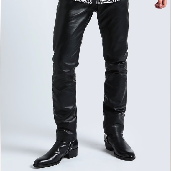 GENUINE LEATHER ESSENTIAL SLIM FIT PANTS
Pants In 100% Leather 8 BY YOOX - Picture 3 of 4